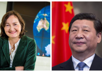 Professor Anne-Marie Brady and Xi Jinping