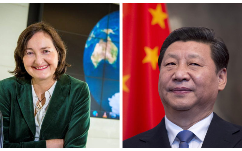 Professor Anne-Marie Brady and Xi Jinping