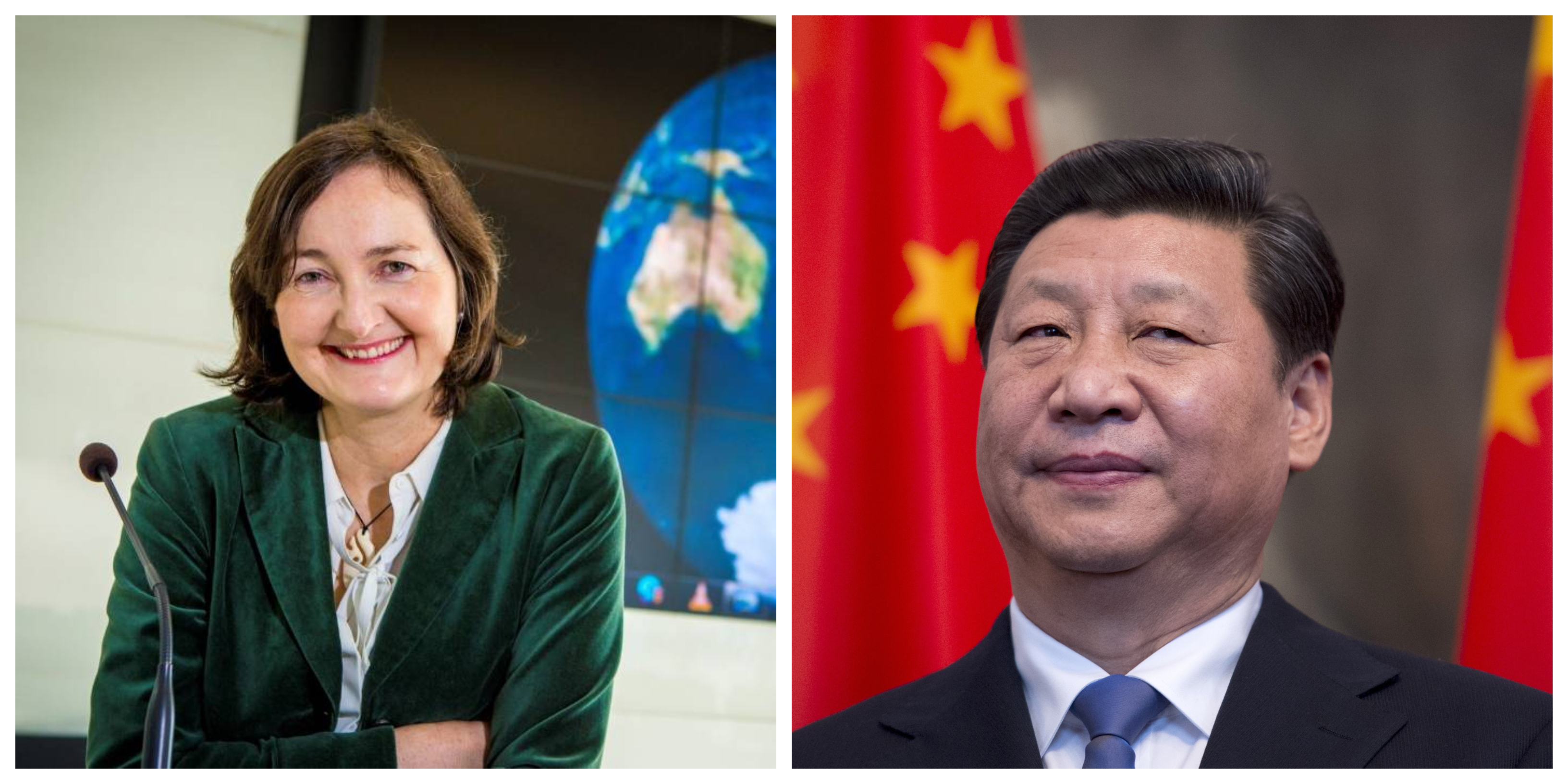 Professor Anne-Marie Brady and Xi Jinping