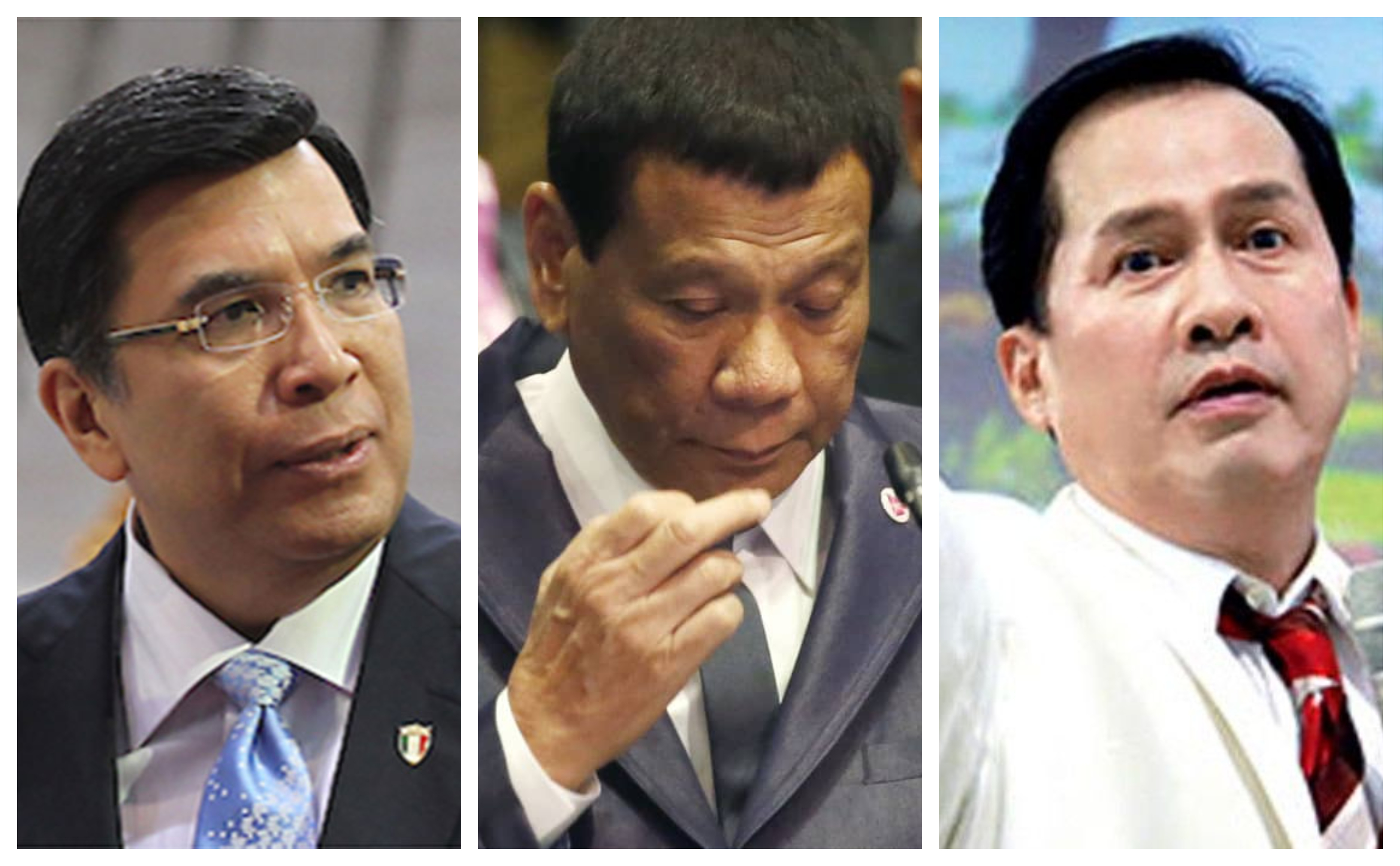 Eduardo Manalo, Rodrigo Duterte and Apollo Quiboloy montage