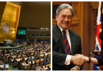 Jacinda Ardern and Winston Peters United Nations