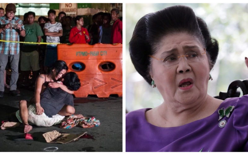 Drug war casualty and Imelda Marcos