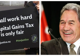 Winston Peters and capital gains tax