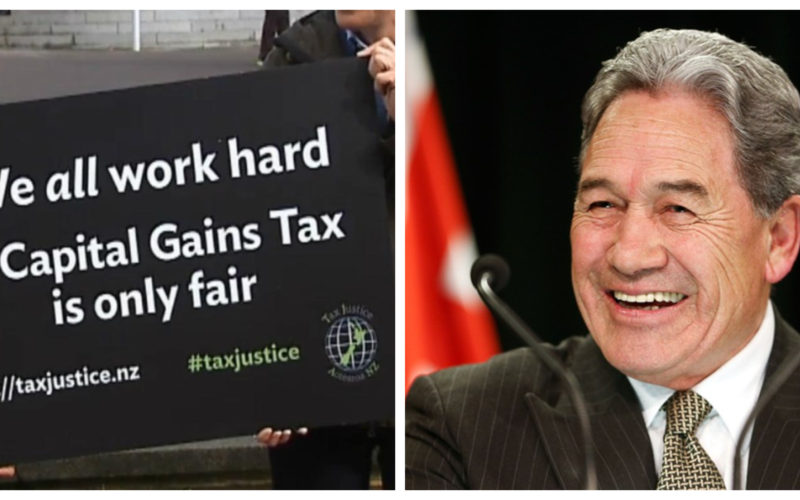 Winston Peters and capital gains tax