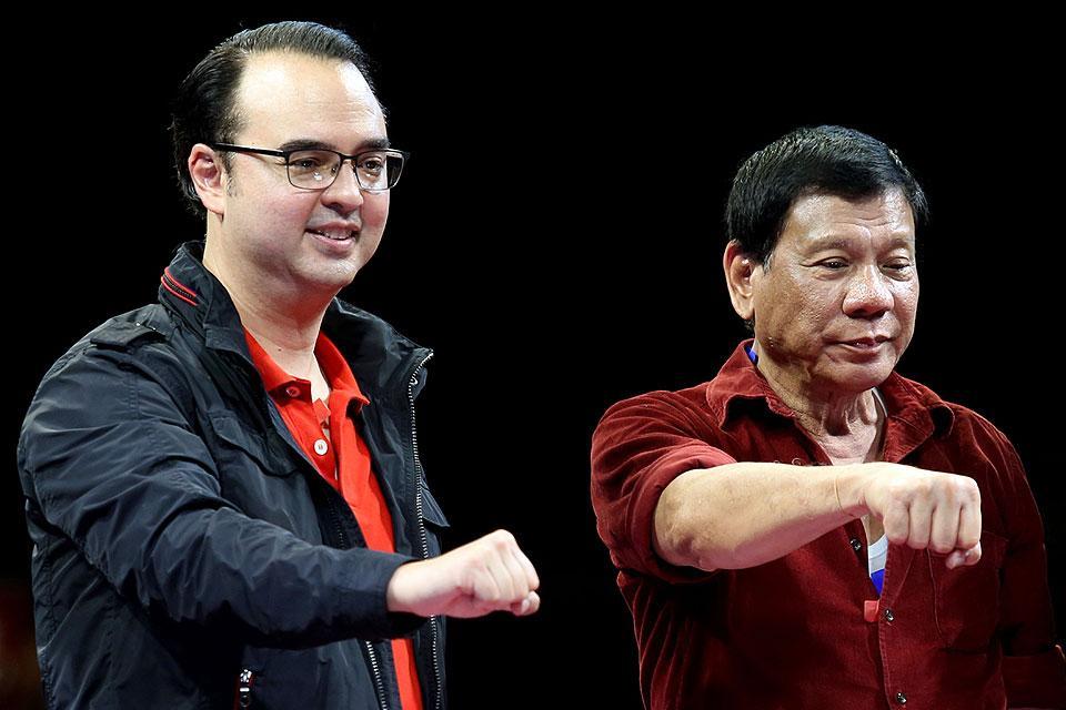 Alan Peter Cayetano and Rodrigo Duterte