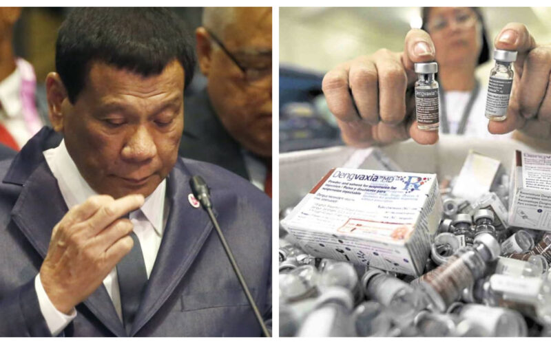 Dengvaxia vaccine Rodrigo Duterte collage