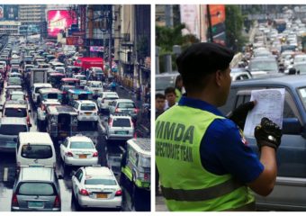 Metro Manila Traffic and MMDA enforcer collage