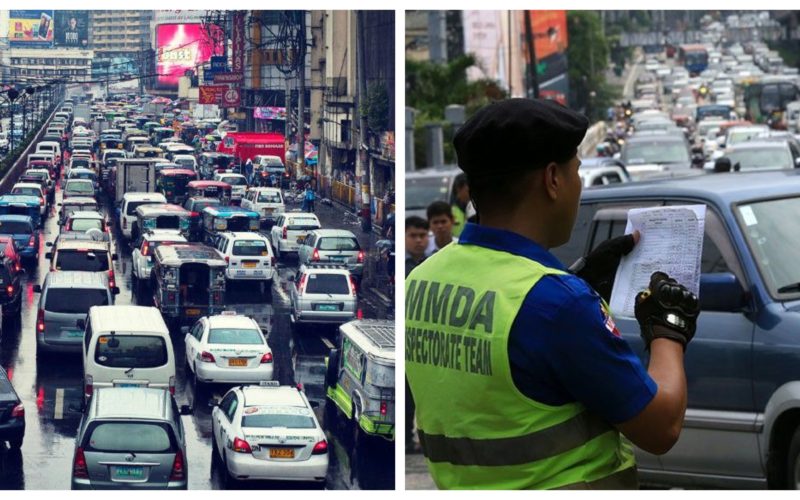 Metro Manila Traffic and MMDA enforcer collage
