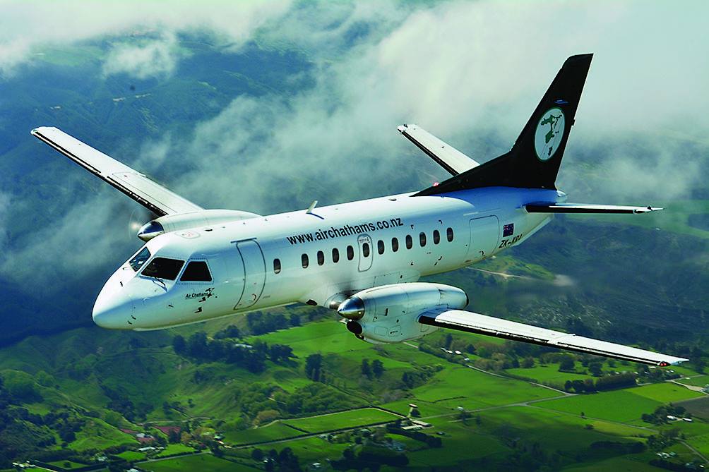 Air Chathams plane in flight