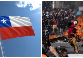 Chile Crisis collage photo riots