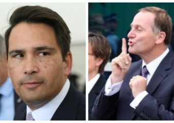 John Key and Simon Bridges collage
