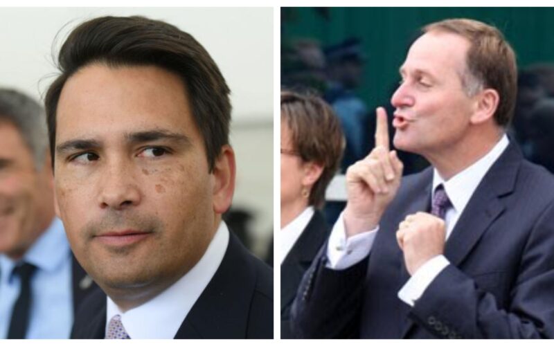 John Key and Simon Bridges collage