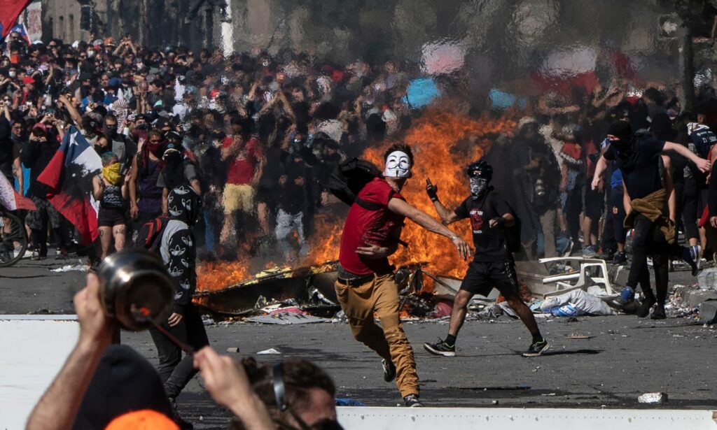 2019 Chile protests Pedro Ugarte AFP Getty Images