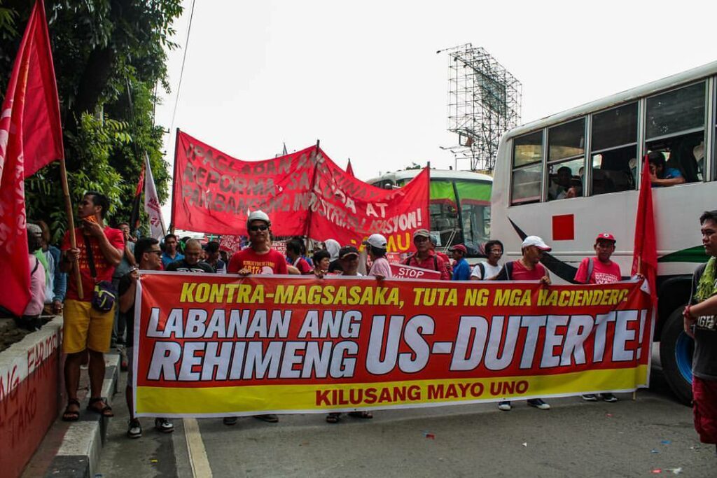 US-Duterte Regime Kilusang Mayo Uno KMU