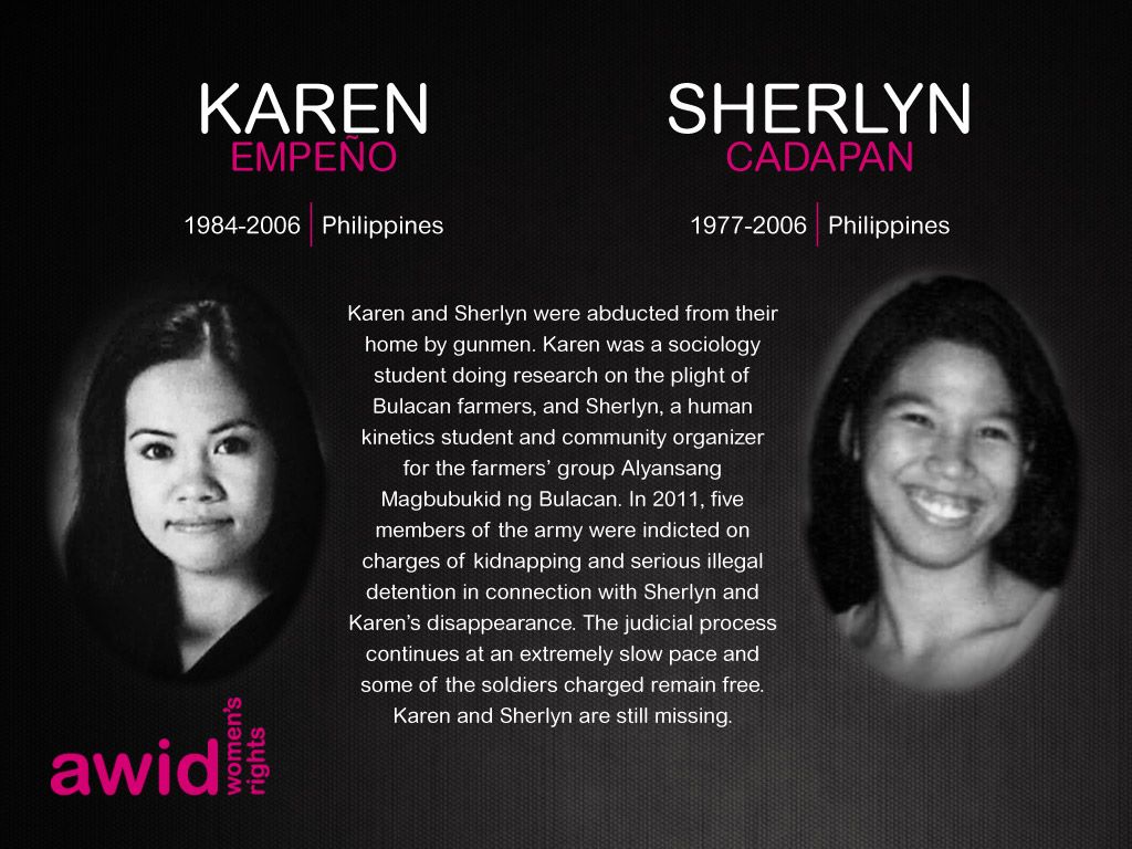 Sherlyn Cadapan and Karen Empeño