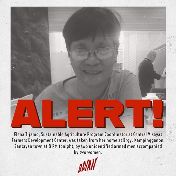 Elena Tijamo missing Philippines desaparecidos