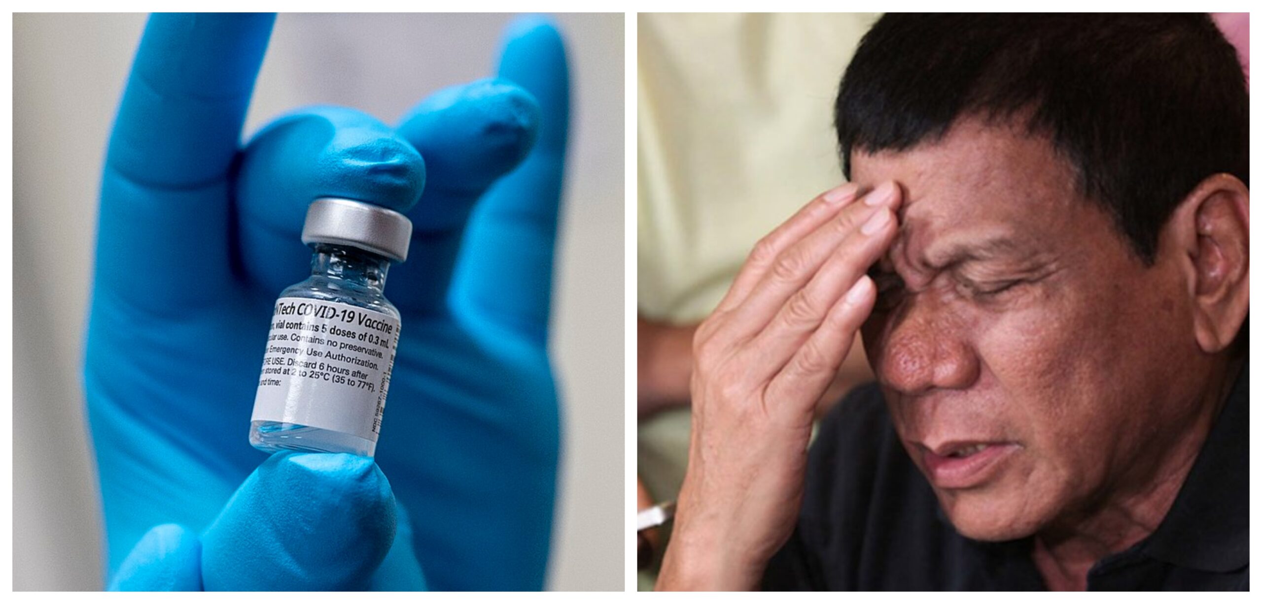 Rodrigo Duterte COVID-19 vaccines Armed Forces of the Philippines VIP vaccinations
