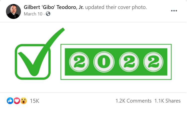 Gilbert Gibo Teodoro presidential campaign 2022 senatorial campaign