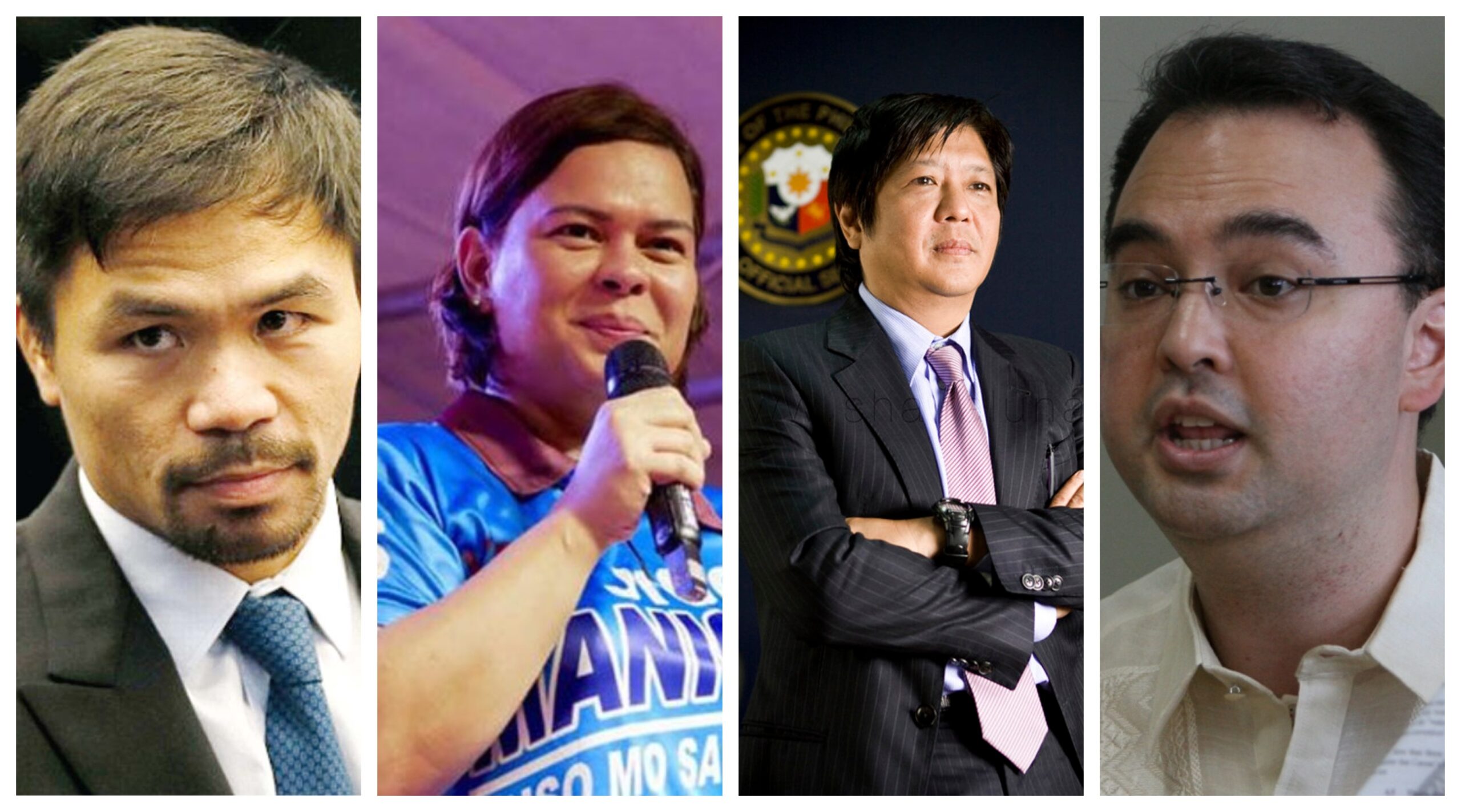 Sara Duterte Bongbong Marcos Manny Pacquiao Alan Peter Cayetano