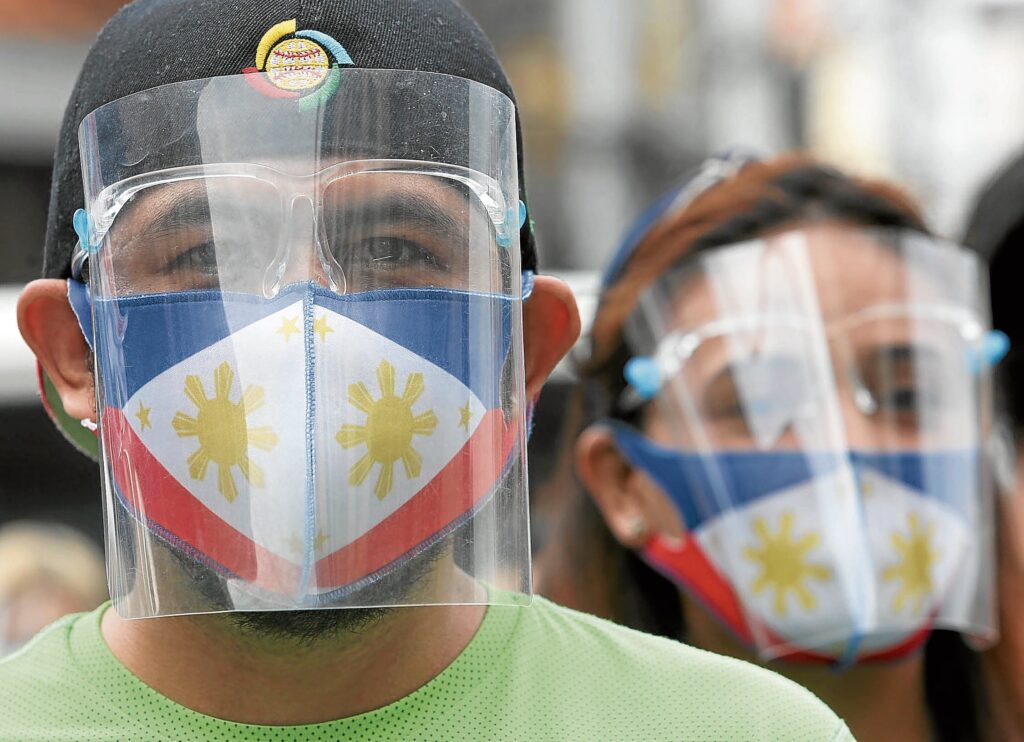 face shields Philippines Marianne Bermudez Inquirer