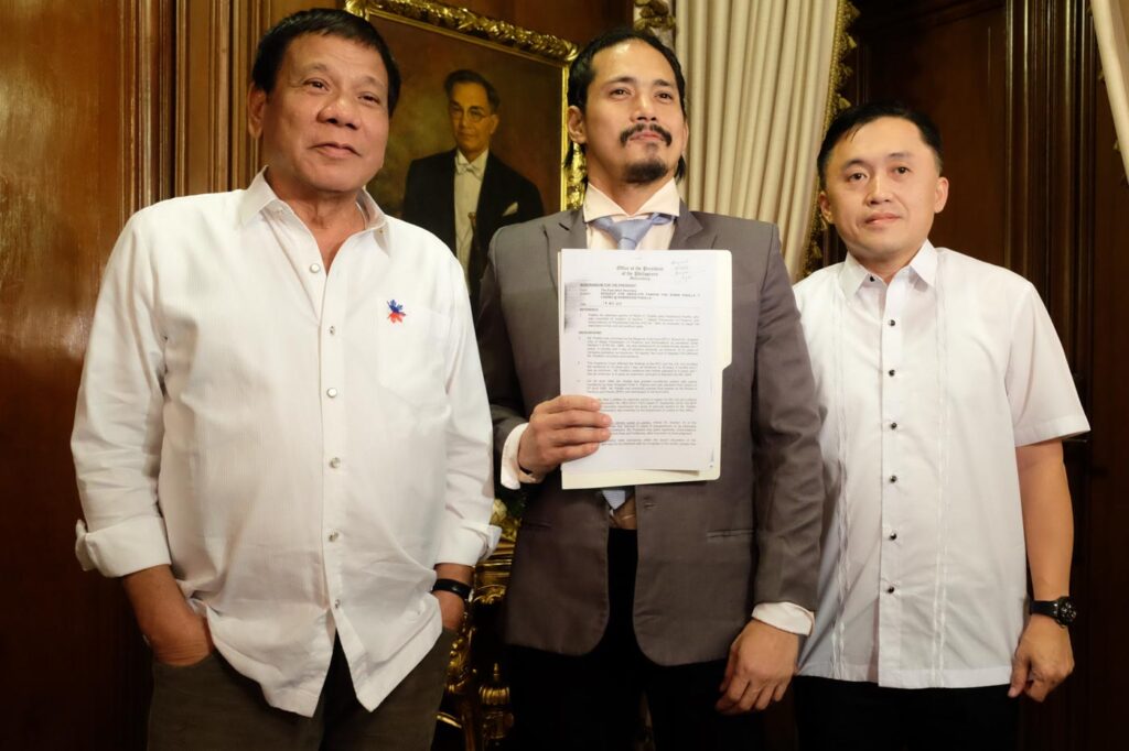 Robin Padilla Rodrigo Duterte and Bong Go absolute pardon