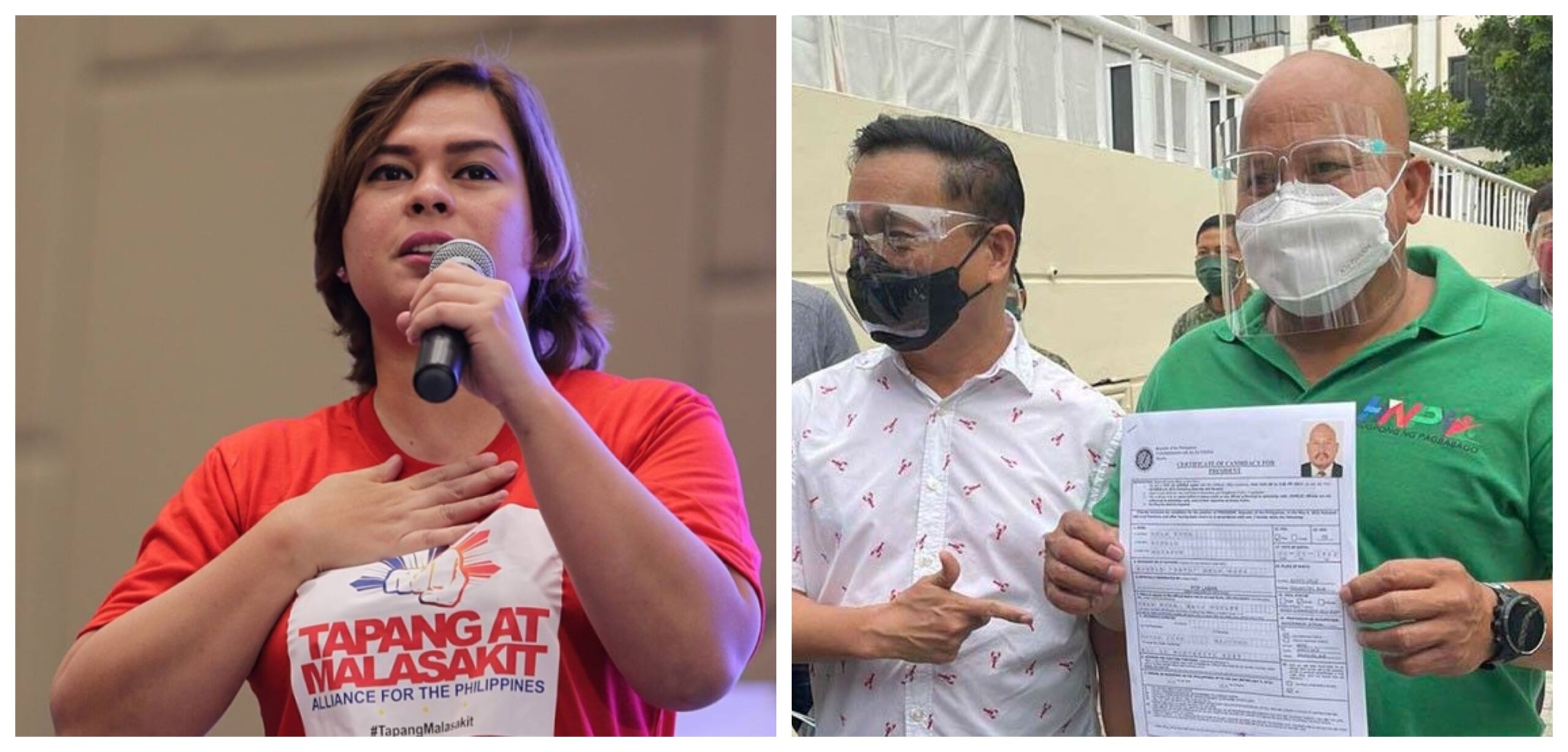 Sara Duterte Carpio Bato dela Rosa Halalan 2022 substitution