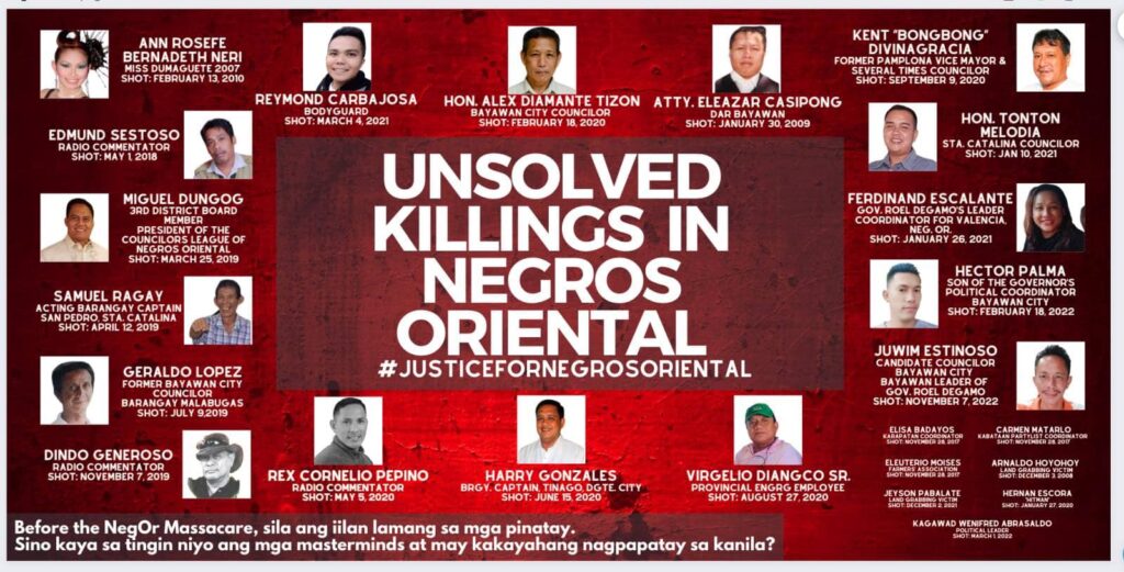 Unsolved killings in Negros Oriental