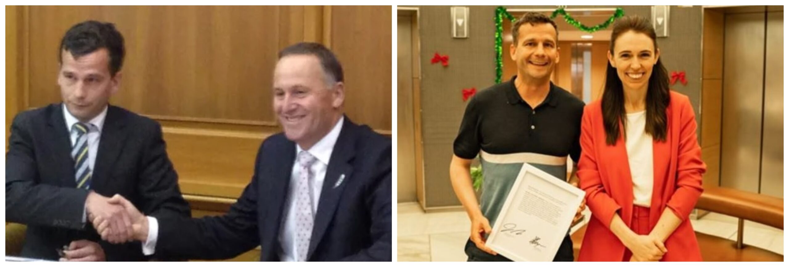 David Seymour Jacinda Ardern John Key banner photo collage