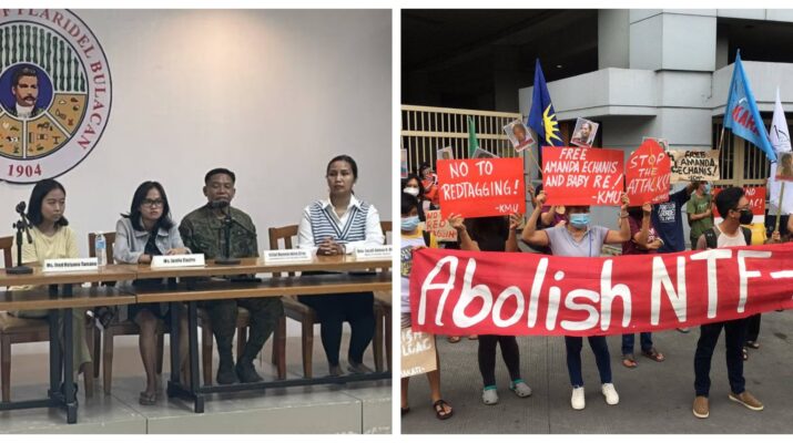the Student Christian Movement of the Philippines calling for the abolition of the NTF-Elcac