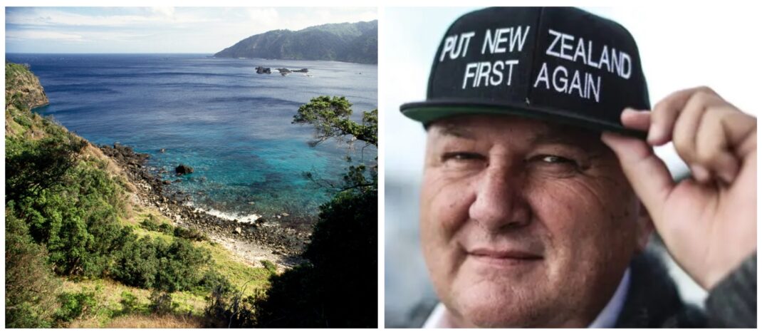 Banner collage photo of Shane Jones and Kermadec Islands New Zealand