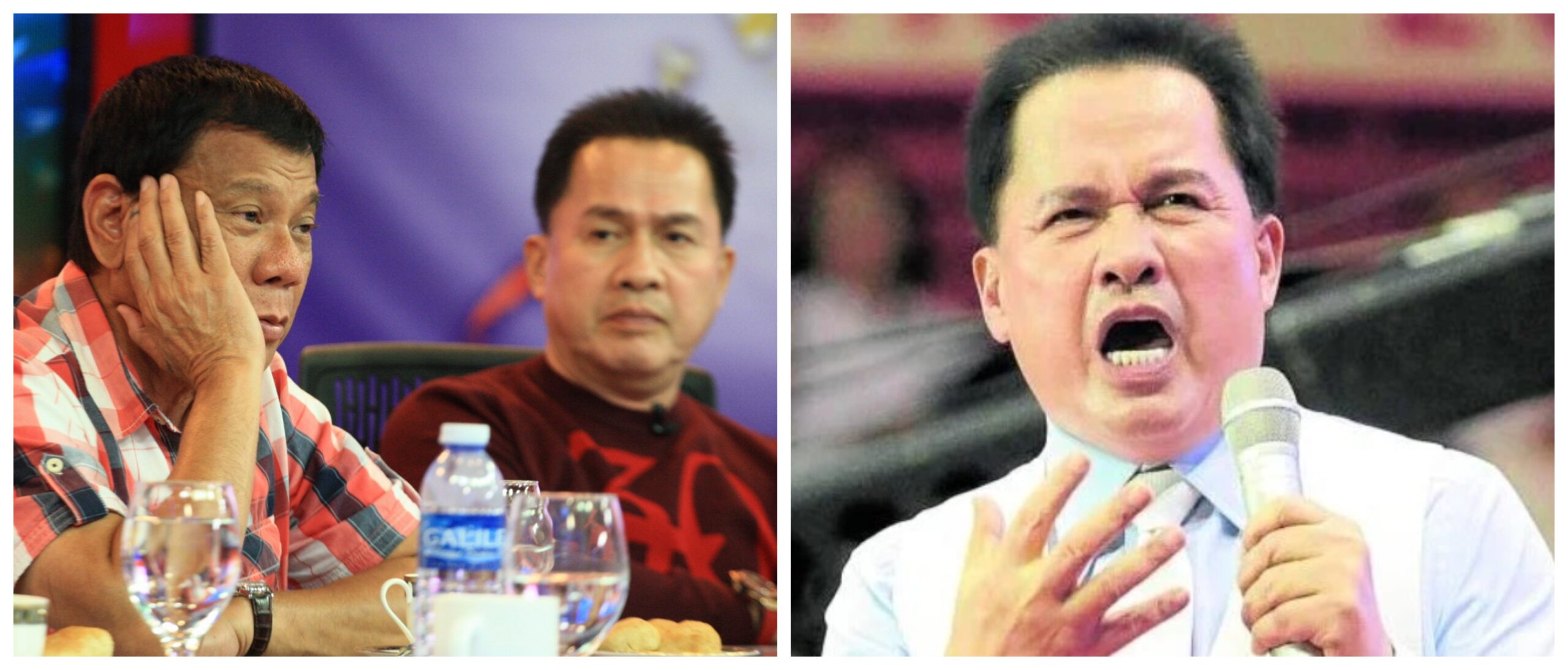 Collage banner photo of former president Rodrigo Duterte and Kingdom of Jesus Christ leader Apollo Quiboloy.