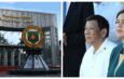 Banner collage photo Inday Sara Duterte and Rodrigo Duterte and a stock image of the Philippine Army headquarters.