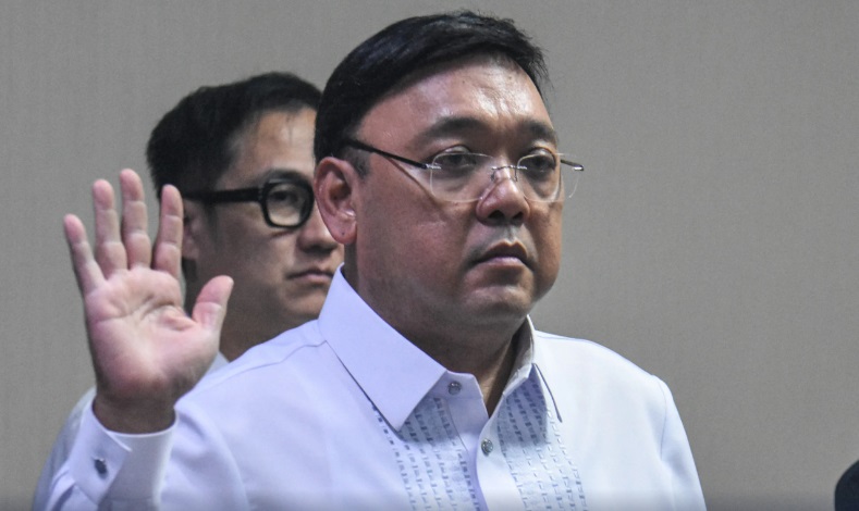 Former presidential spokesman Harry Roque, attends the resumption of the Senate investigation into Philippine offshore gaming operators (POGOs). (Photo: Angie de Silva/Rappler)